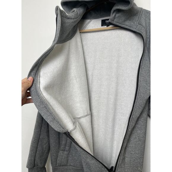 Tuxy One Piece Suit Jumpsuit Large Gray Loungewear Sweats Joggers - Picture 12 of 14